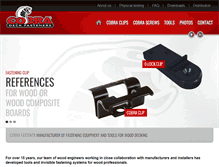 Tablet Screenshot of cobrafastener.com